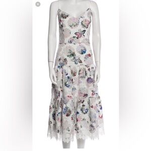 Marchesa Norte Lace Midi Dress size 12